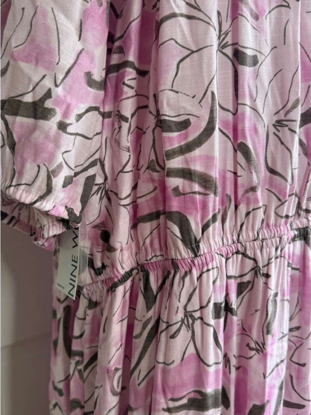 Nine West Pink and White Floral Maxi Dress - Picture 7 of 8